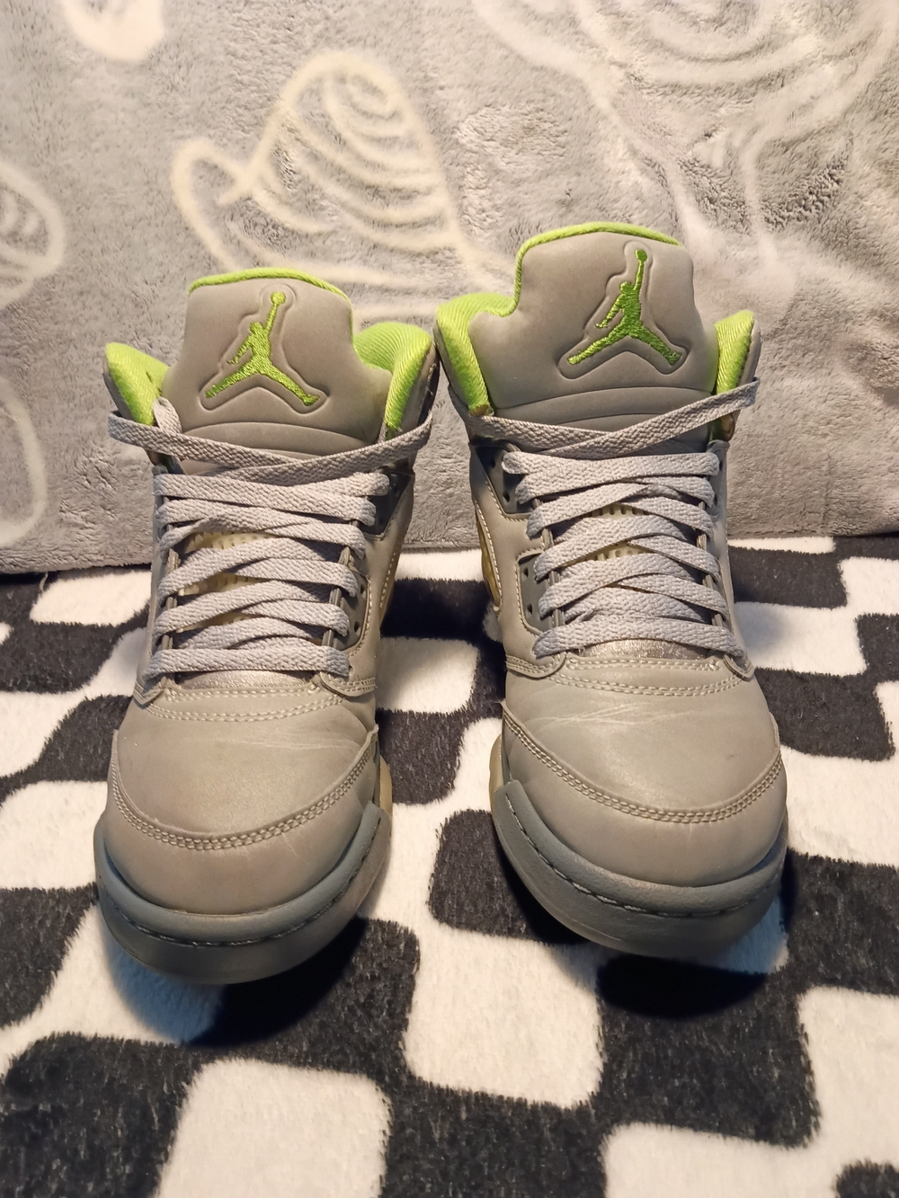 Air Jordan 5 Retro GS Green Bean Grey Silver DQ3734-003 Size 6.5Y Women’s 8